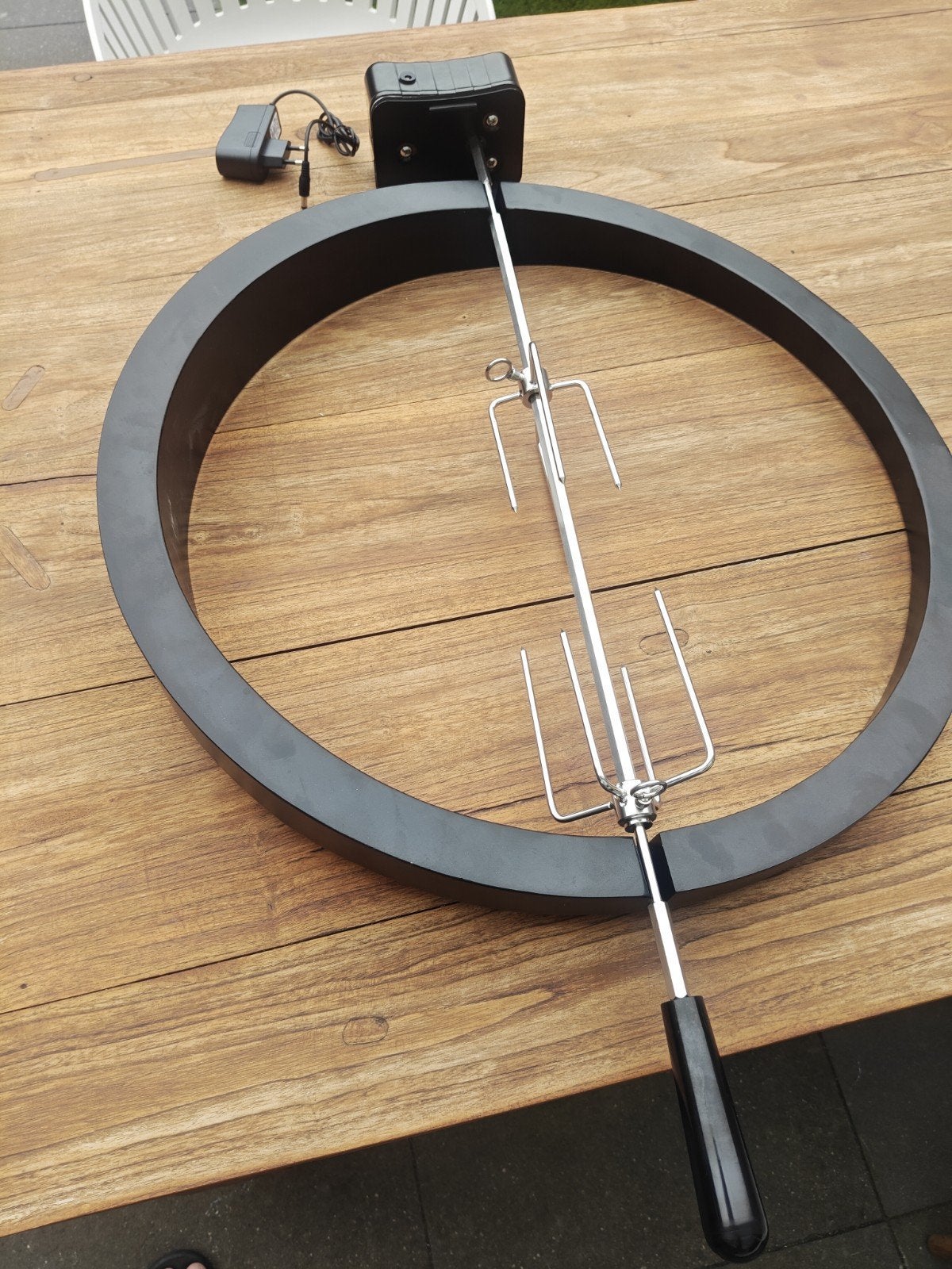Rotisserie ring met spit voor kamado BBQ, Ophalen, Nieuw, Onbekend