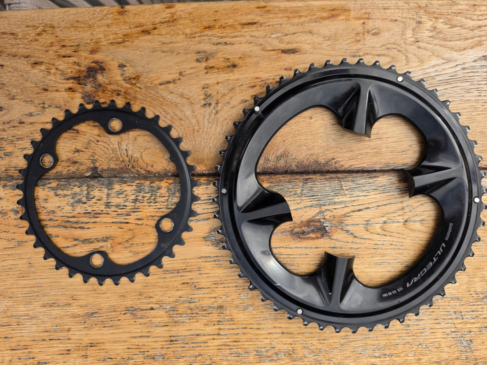 Shimano Ultegra 12S 52-36T Kettingbladen buitenblad & binnen, Crankstel of Pedalen, Nieuw, Ophalen of Verzenden, Aluminium