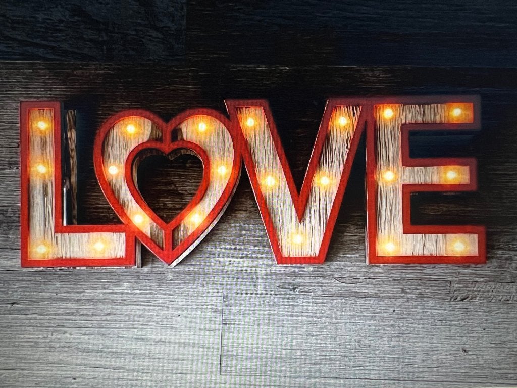 LOVE met verlichting Nieuw, Ophalen of Verzenden, Nieuw