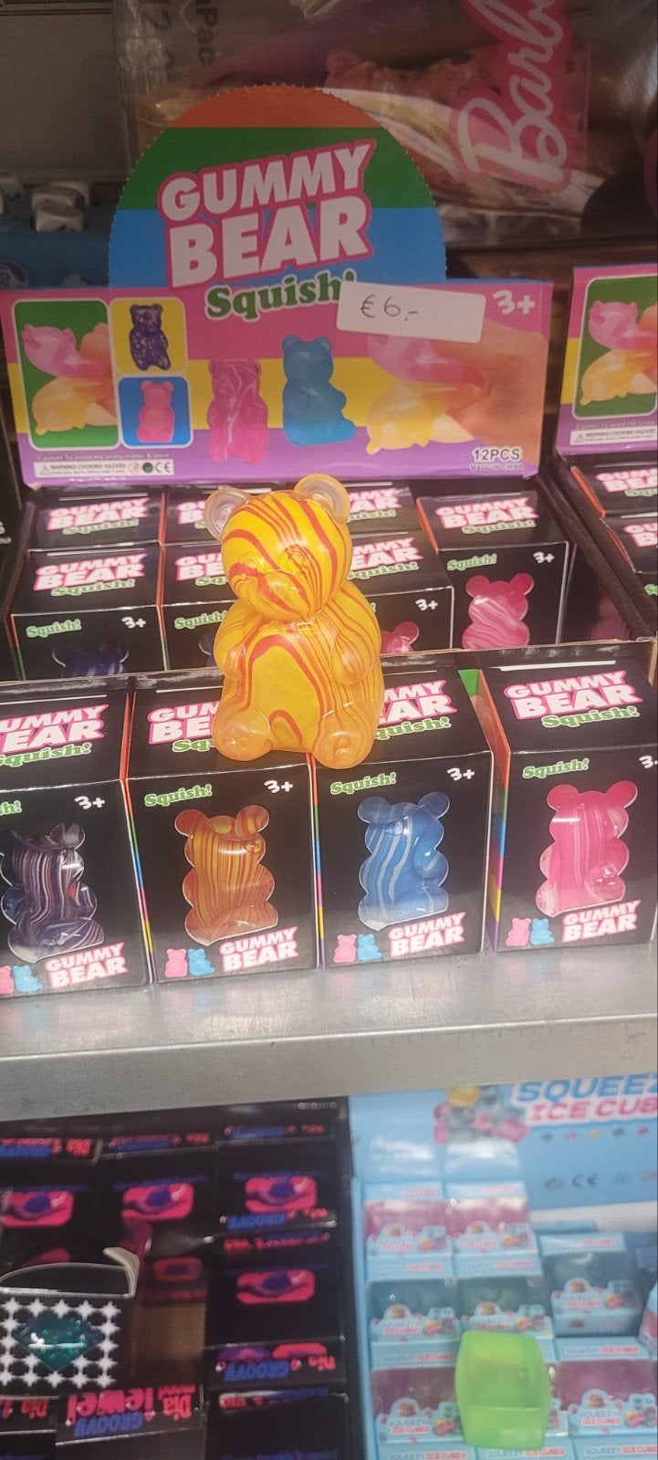 Squishy Gummy Bear +/-7cm, Ophalen of Verzenden, Nieuw, Ontdekken