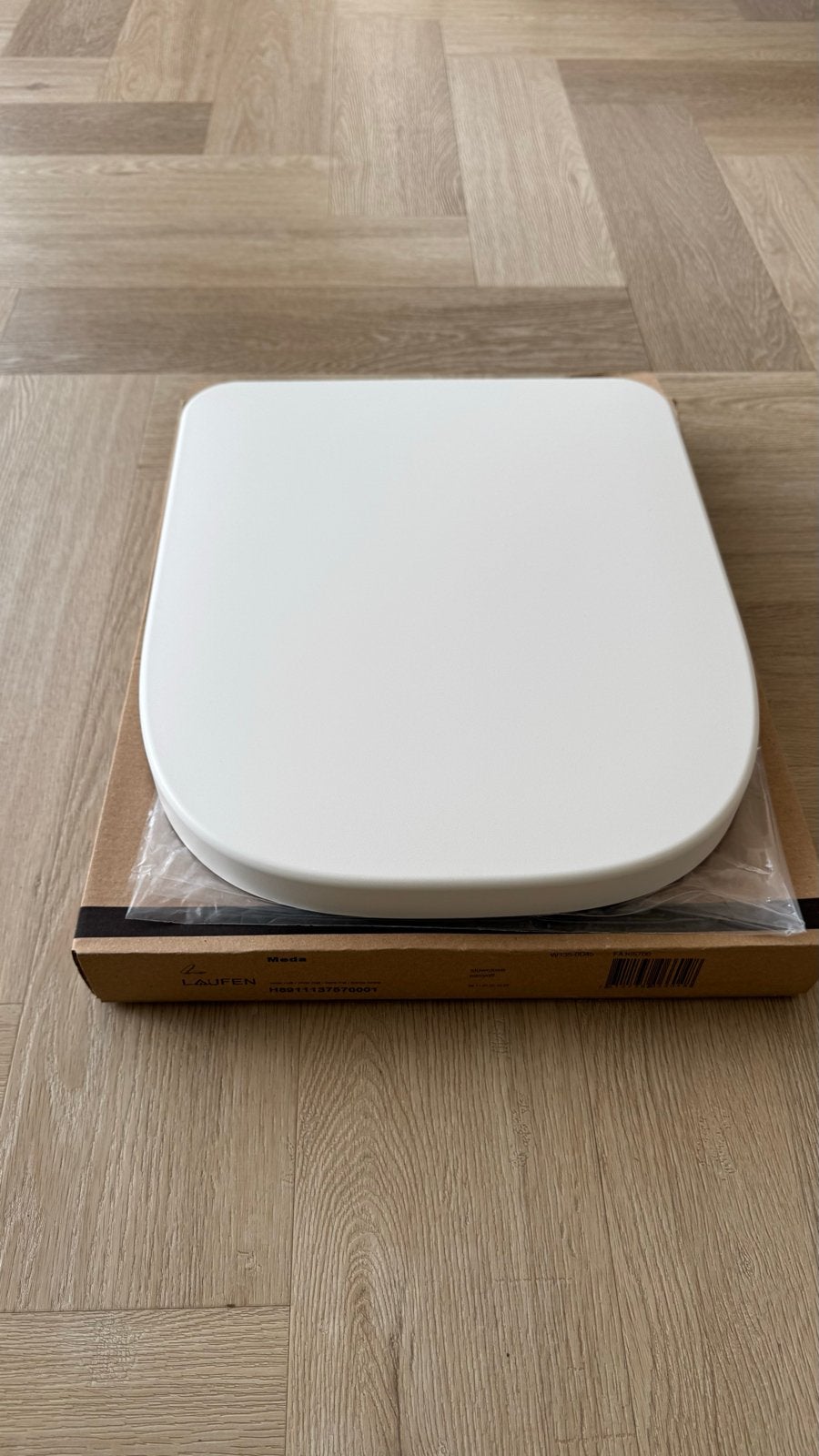 Laufen Meda Toiletzitting (mat wit) - Nieuw in doos, Ophalen of Verzenden, Nieuw, Toilet