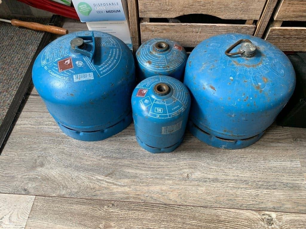 gasfles, Ophalen, Gebruikt