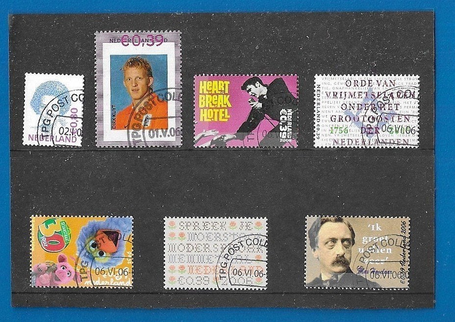NVPH 2392, 2420, 2424-2428 - 2006 gestempeld, Verzenden, Na 1940, Gestempeld