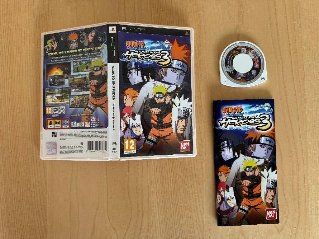 PSP Naruto Shippuden Ultimate Ninja Heroes 3, Gebruikt, Vechten, 1 speler, Ophalen of Verzenden
