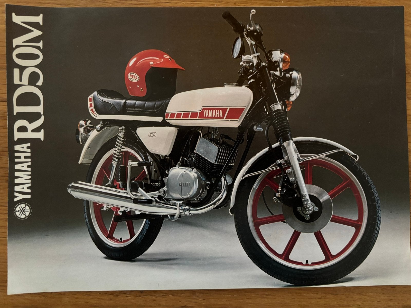 YAMAHA RD 50 M Brommer Bromfiets Folder Brochure Zeldzaam, Ophalen of Verzenden, Zo goed als nieuw