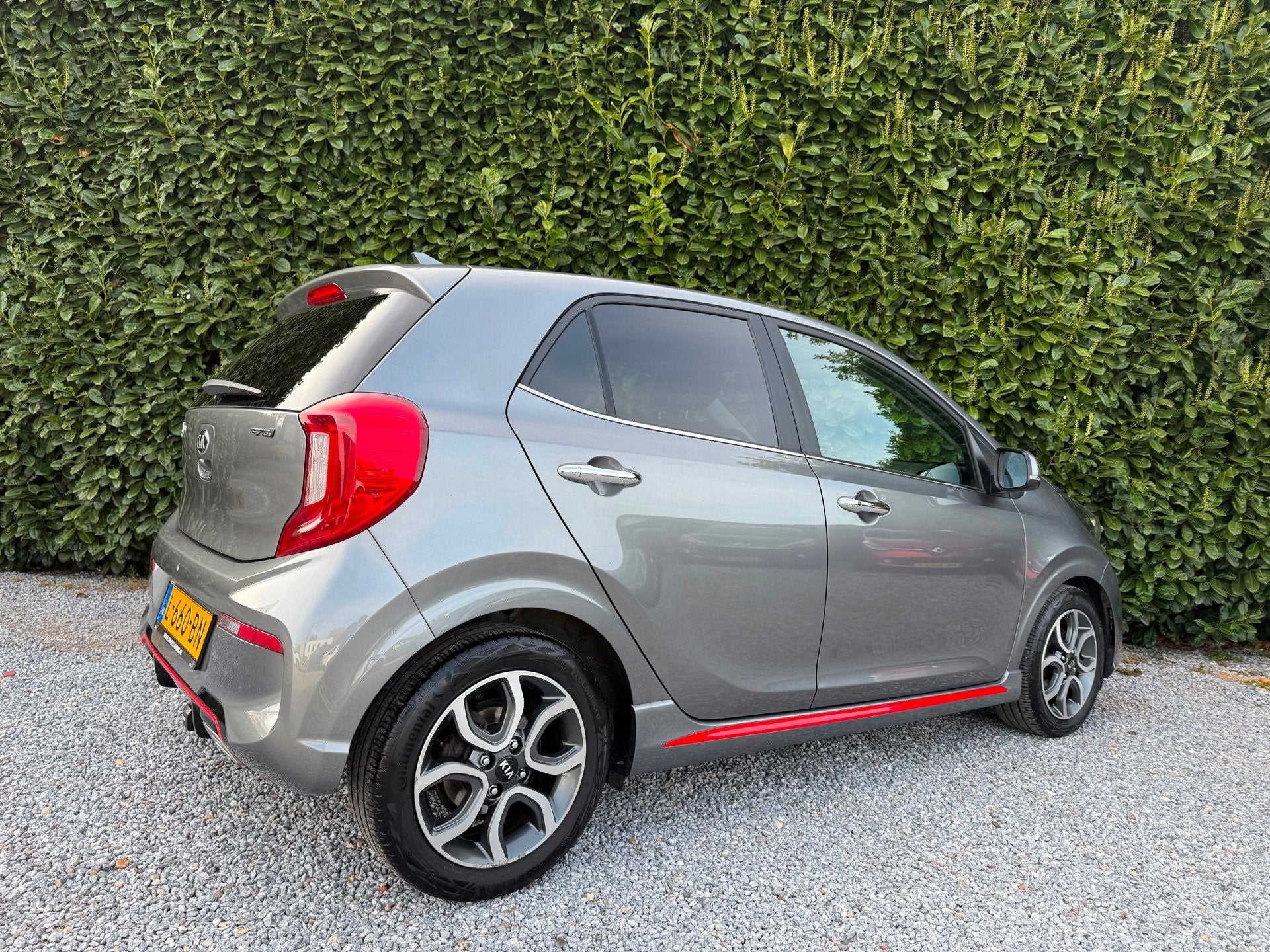 Kia Picanto 1.0 DPi GT-Line AUT|CARPLAY|CRUISE|AIRCO|PDC|NAP, Auto's, Kia, 877 kg, Gebruikt, Lichtsensor, 4 stoelen