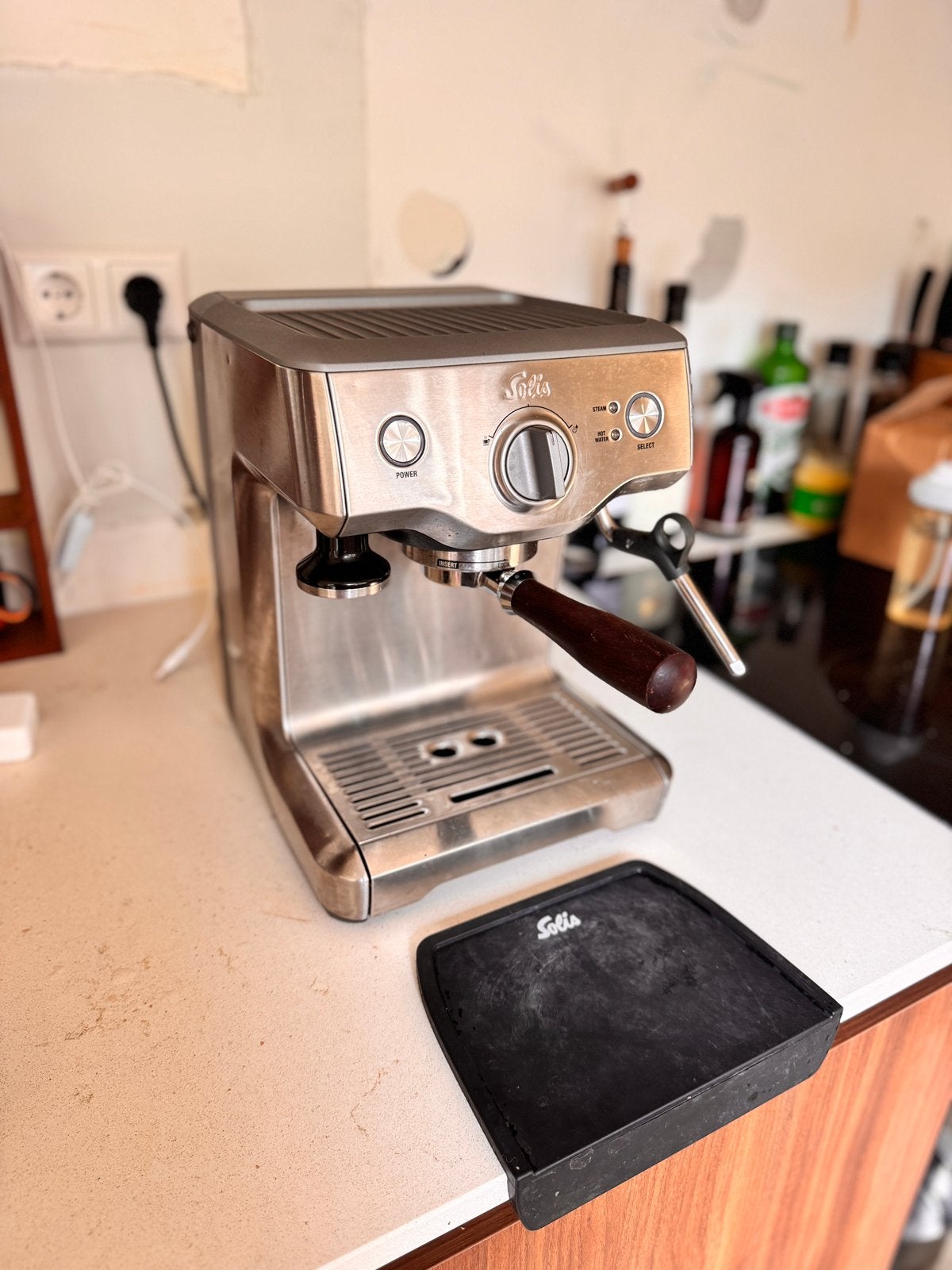 Solis Barista Perfect Pro 118 + naked portafilter & meer, Ophalen, Gebruikt, Espresso apparaat, 10 kopjes of meer