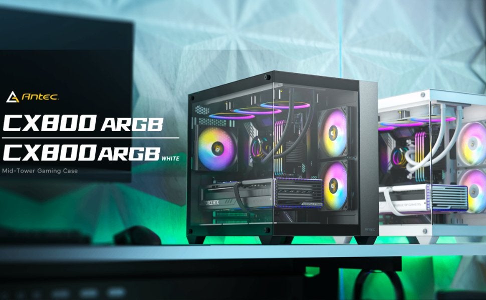 Antec CX800 ARGB Black Mid Tower ATX Gaming Tempered glas, Ophalen of Verzenden, Nieuw