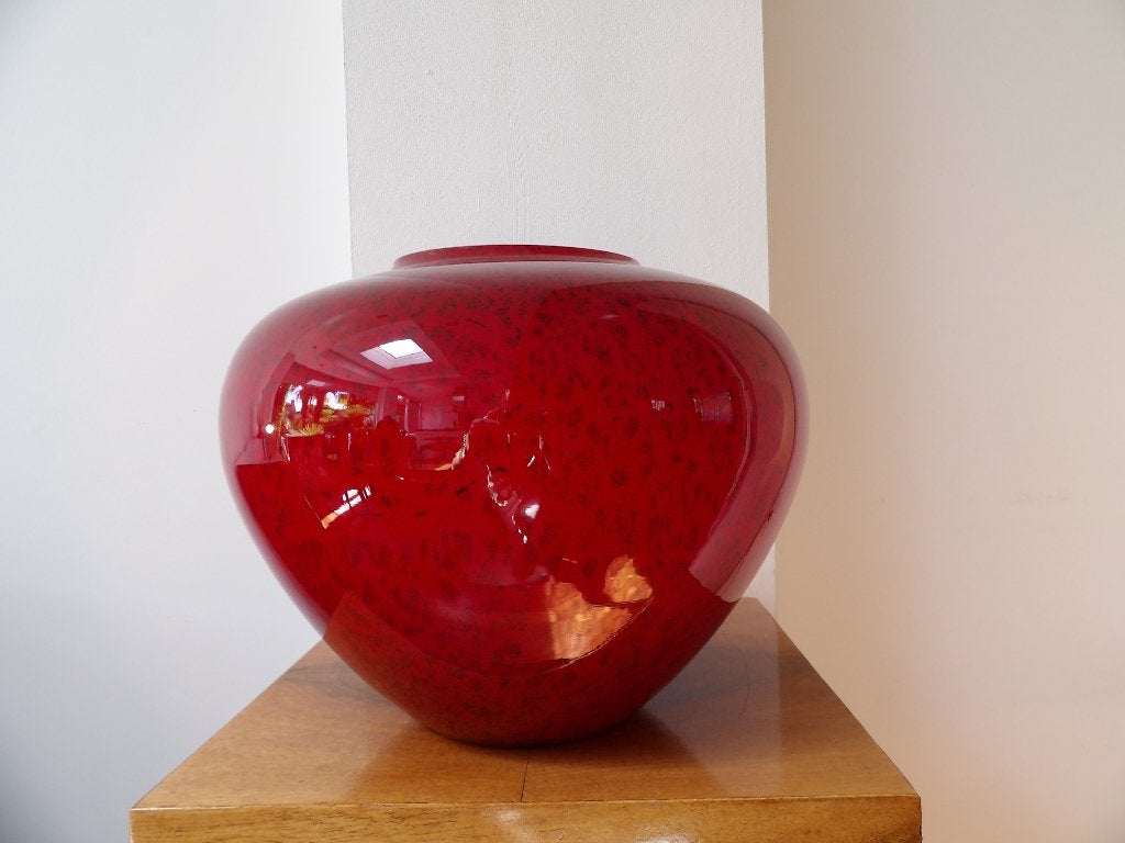 Grote Gunther Lambert Vaas Rood, 80-er jaren, Antiek en Kunst, Ophalen of Verzenden