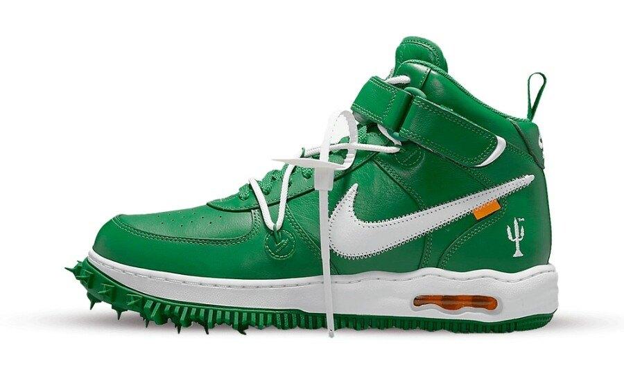 NIEUW Nike Air Force 1 Mid x Off-White “Pine Green” 42.5, Ophalen of Verzenden, Nieuw, Overige kleuren