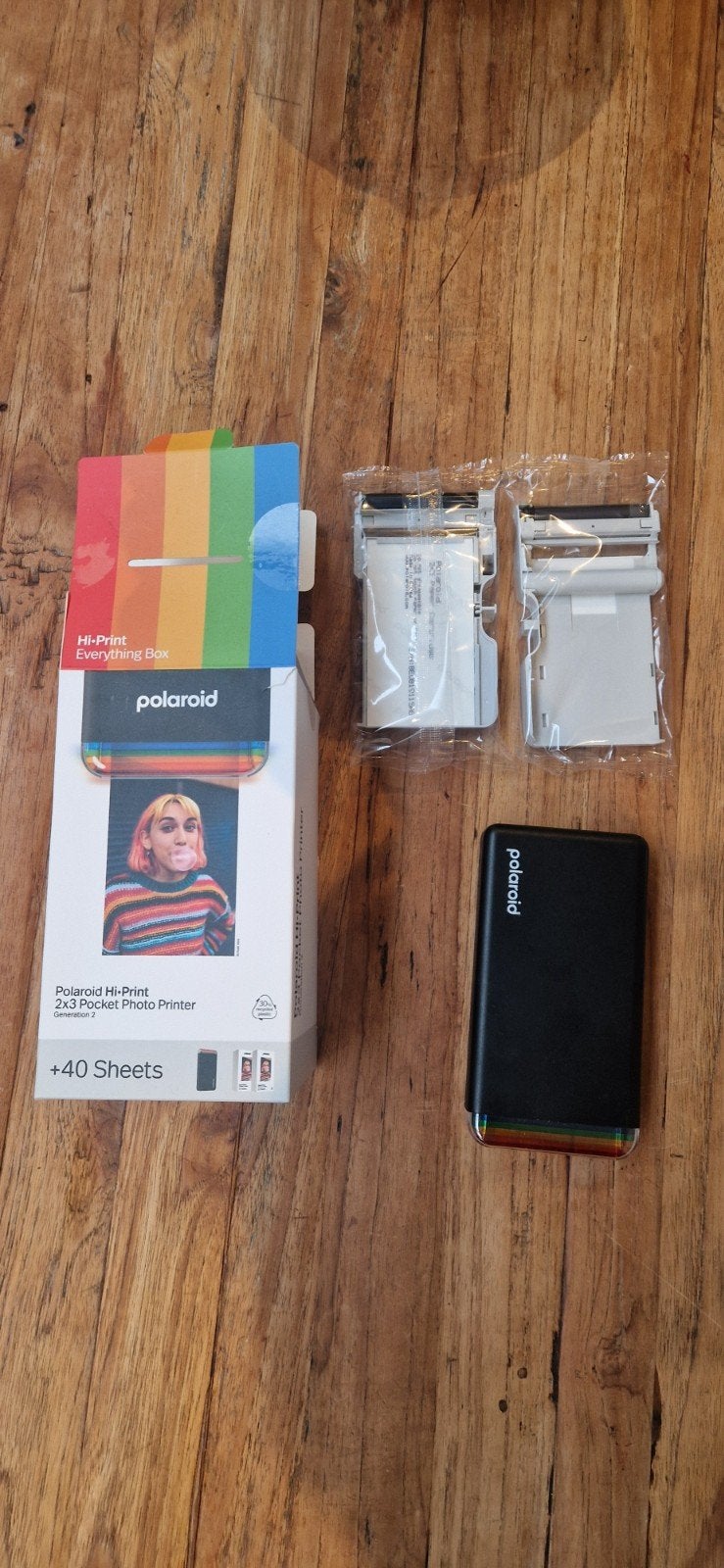 Polaroid Hi-Print Pocket Printer + 140 Foto's, Ophalen of Verzenden, Zo goed als nieuw, Polaroid