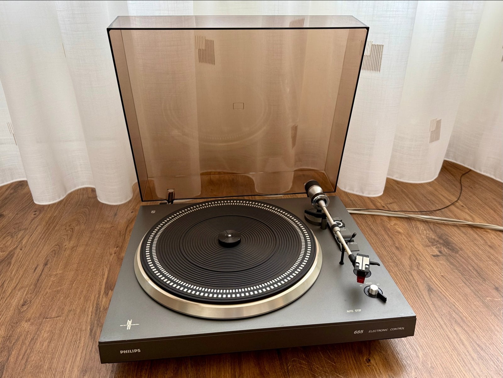 Philips 685 Electronic Control Platenspeler, Ophalen, Philips, Gebruikt, Pitch-regelaar