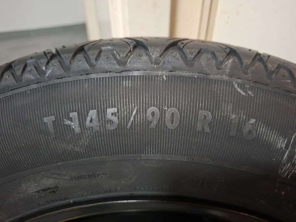 Reservewiel thuiskomer T145/90 R16 Uniroyal, Auto-onderdelen, Banden en Velgen, Gebruikt, 145 mm, 16 inch, Banden en Velgen
