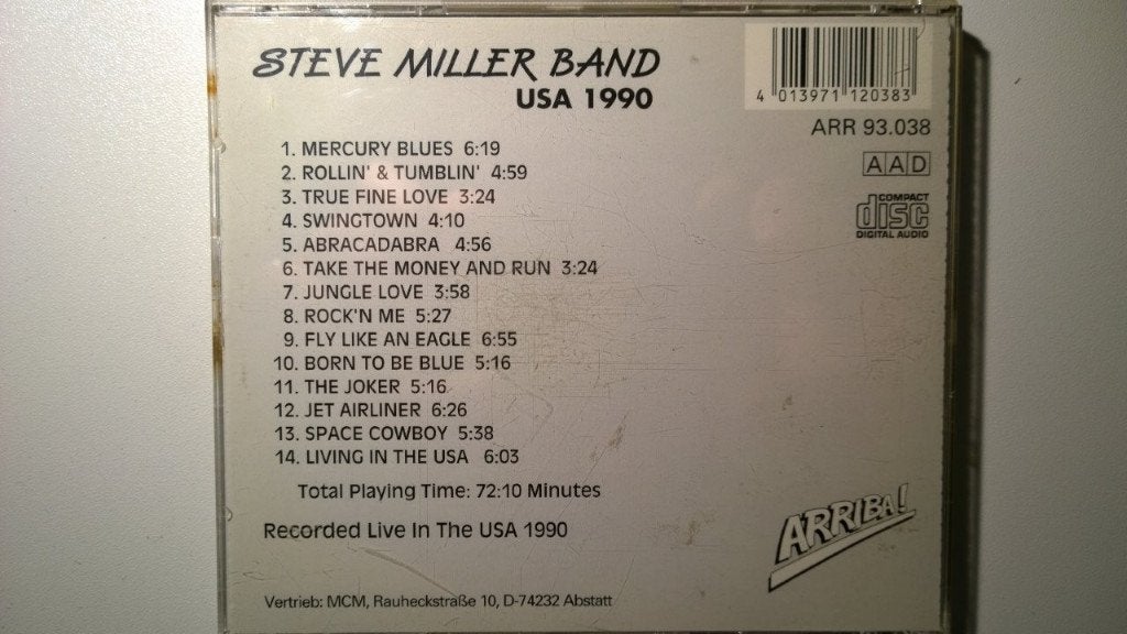 Steve Miller Band - USA 1990, Ophalen of Verzenden, Zo goed als nieuw, Poprock, Album