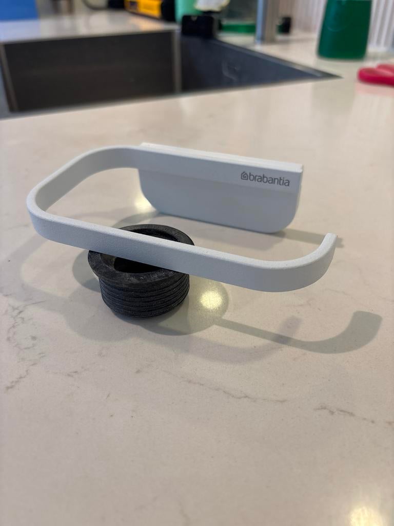 Brabantia wc-rol houder Wit - Zo goed als nieuw, Overige typen, Ophalen of Verzenden, Zo goed als nieuw, Metaal