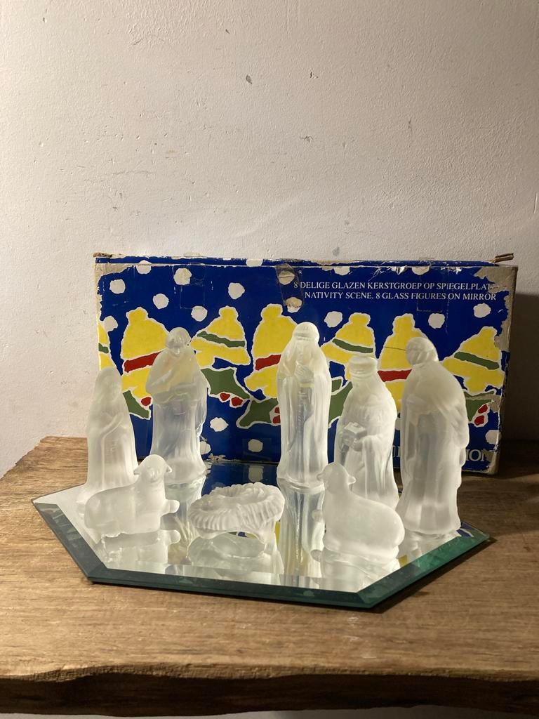 Vintage set van 8 keretstal figuren jaren 70-80, Antiek en Kunst, Ophalen of Verzenden
