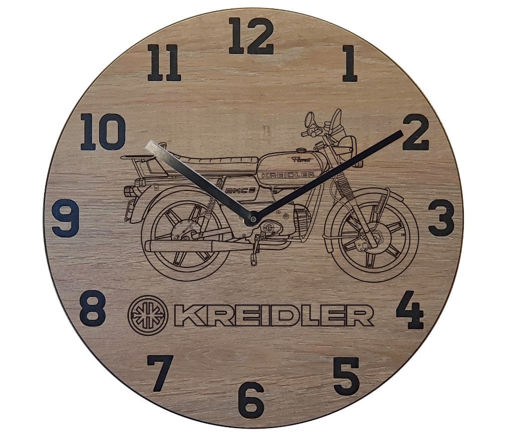Kreidler Florett RMC - Thema klok, Ophalen of Verzenden, Nieuw, Wandklok