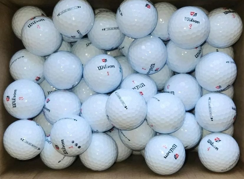 100 mooie Wilson Staff Duo/dx2 Soft golfballen, Ophalen of Verzenden, Zo goed als nieuw, Bal(len)