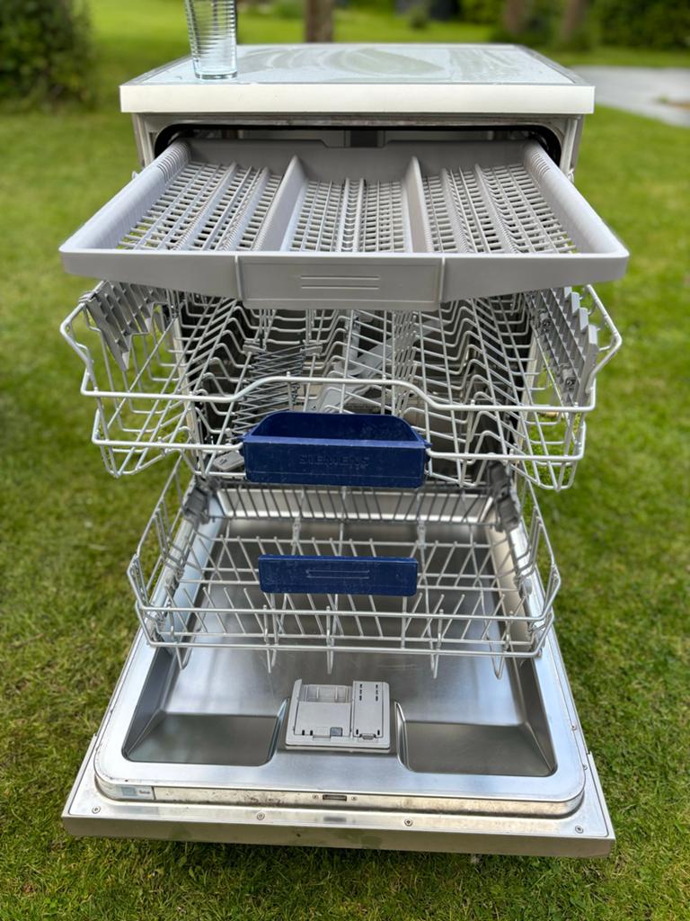 Siemens vaatwasser iQ500 - Vrijstaand en Zuinig, Ophalen, Gebruikt, 60 cm of meer, Minder dan 10 liter
