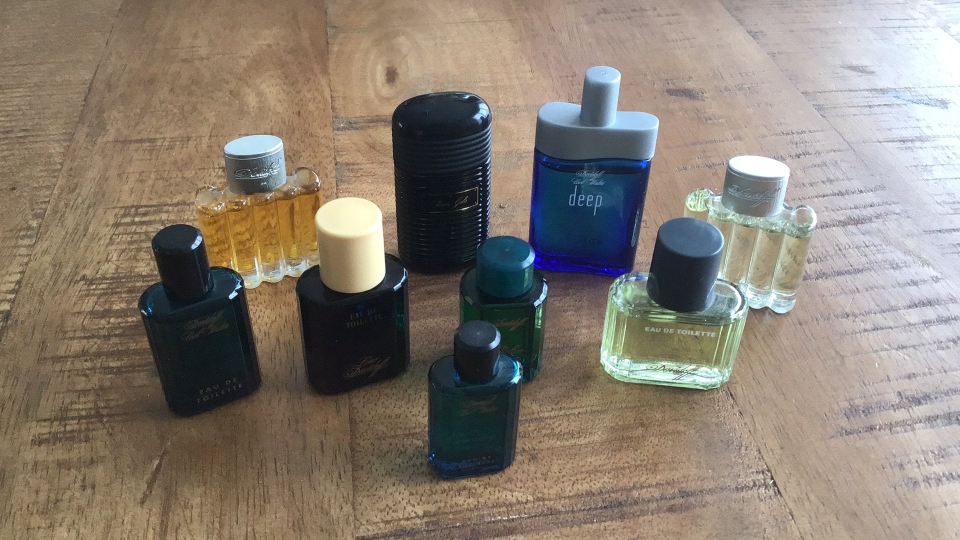 9 herenminiaturen van Davidoff, Ophalen of Verzenden, Zo goed als nieuw, Miniatuur