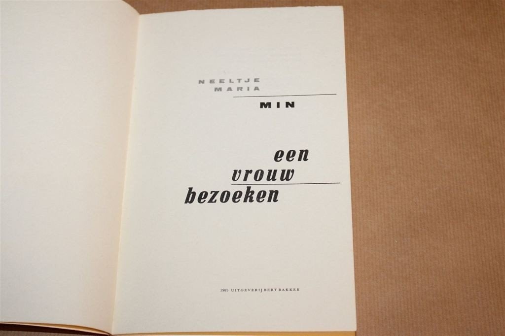 Een Vrouw Bezoeken — Gedichten Neeltje Maria Min 1985, Boeken, Ophalen of Verzenden, Gelezen