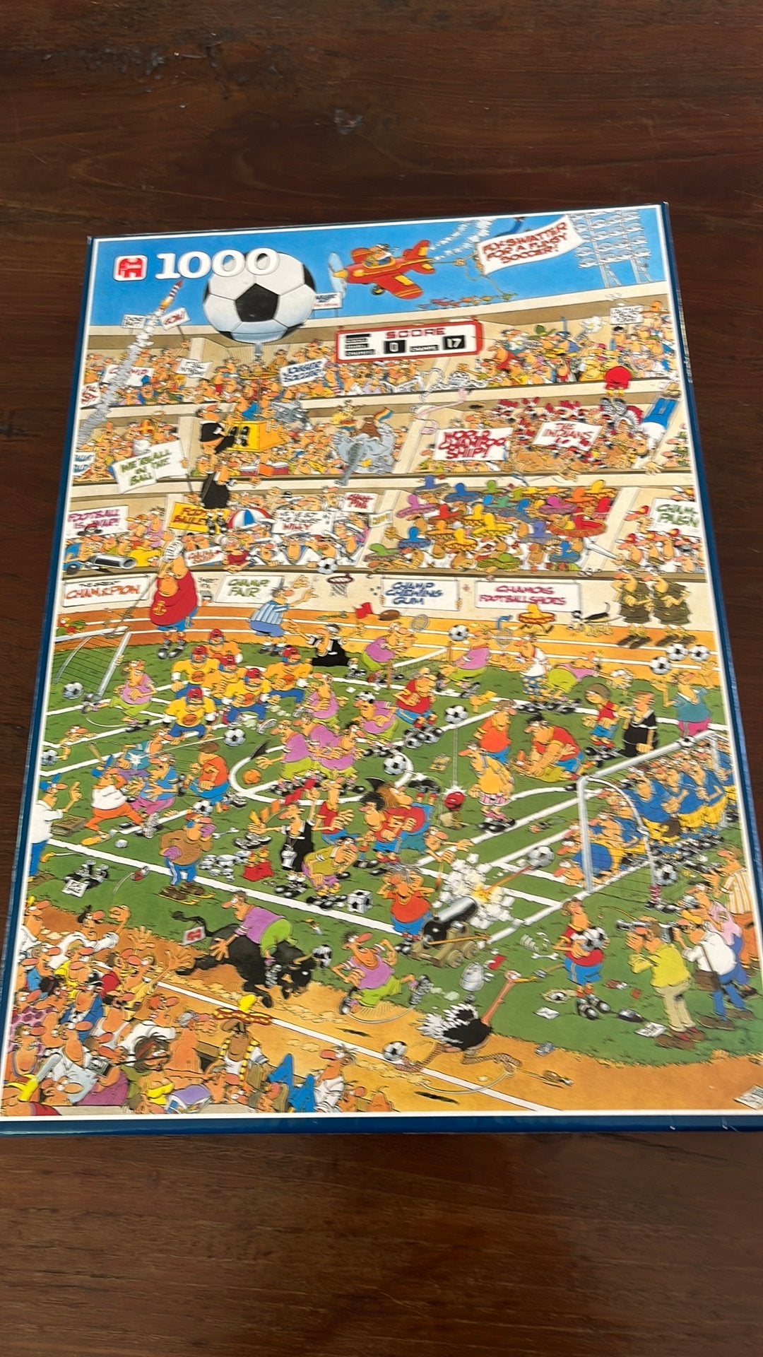 J. Van Haasteren Puzzel 1000 stukjes Totaalvoetbal, Ophalen, 500 t/m 1500 stukjes, Gebruikt
