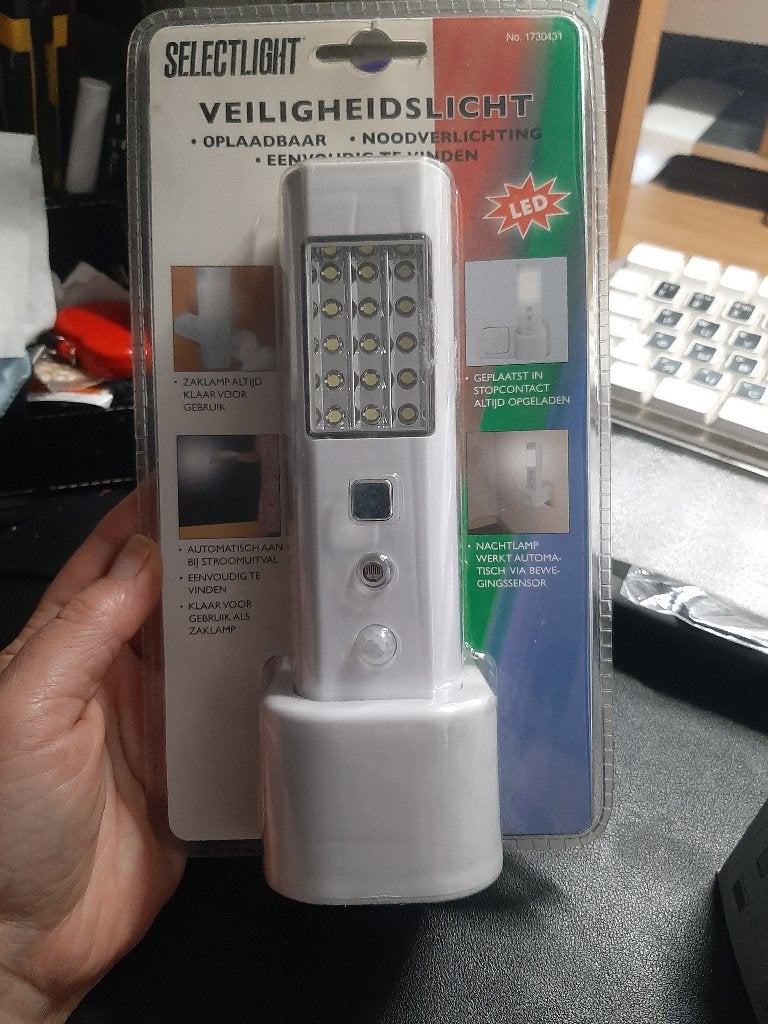 LED noodverlichtingslamp, Ophalen of Verzenden, Nieuw, Accu