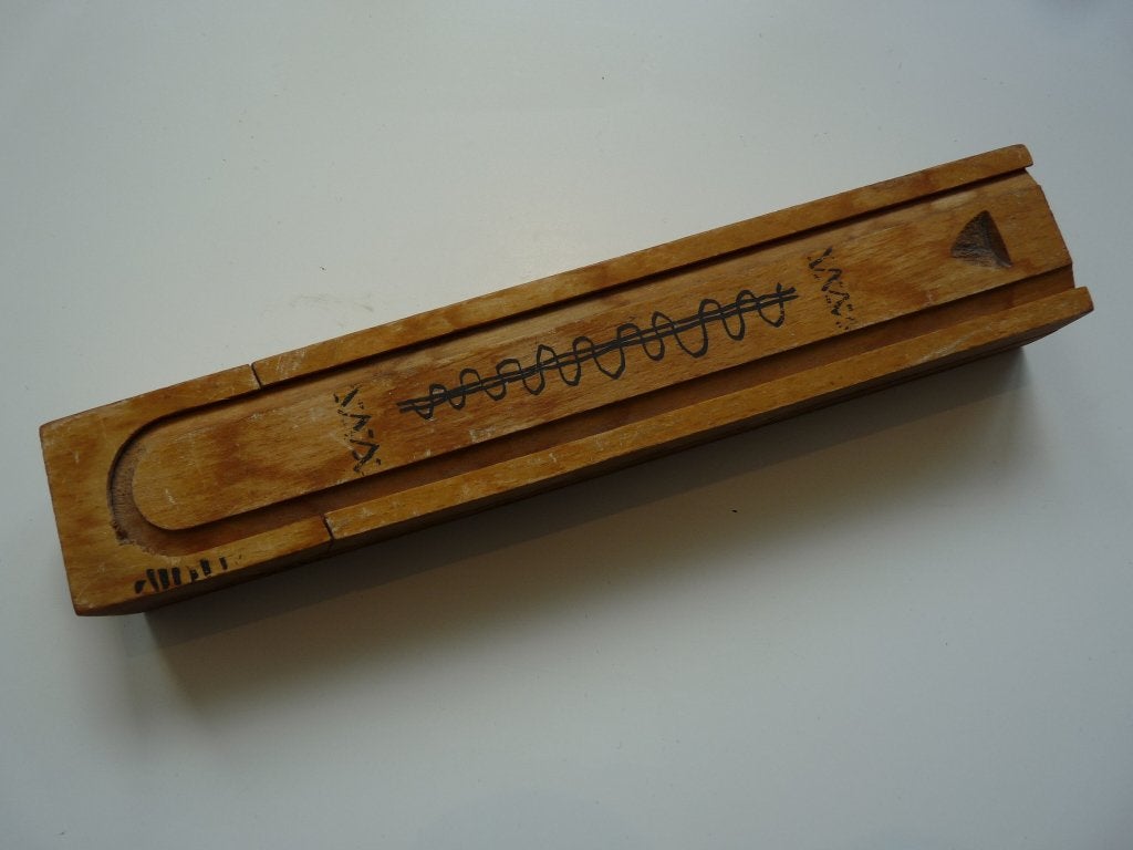 Antiek houtskool kistje met draaischarnier en deksel, Ophalen of Verzenden