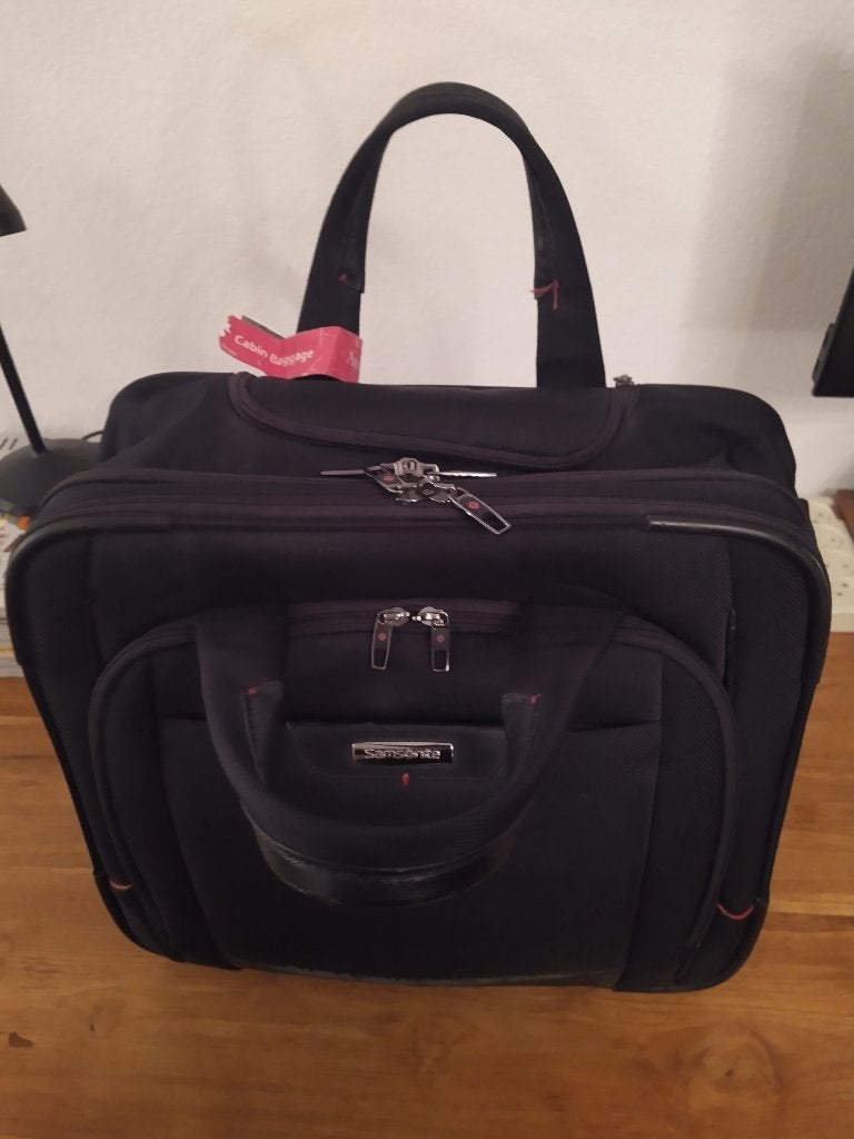 Samsonite Pro-DLX4 Rolling Tote 41,7 cm zwart Reiskoffer, Gebruikt, 20 tot 30 cm, Zwart, Ophalen of Verzenden