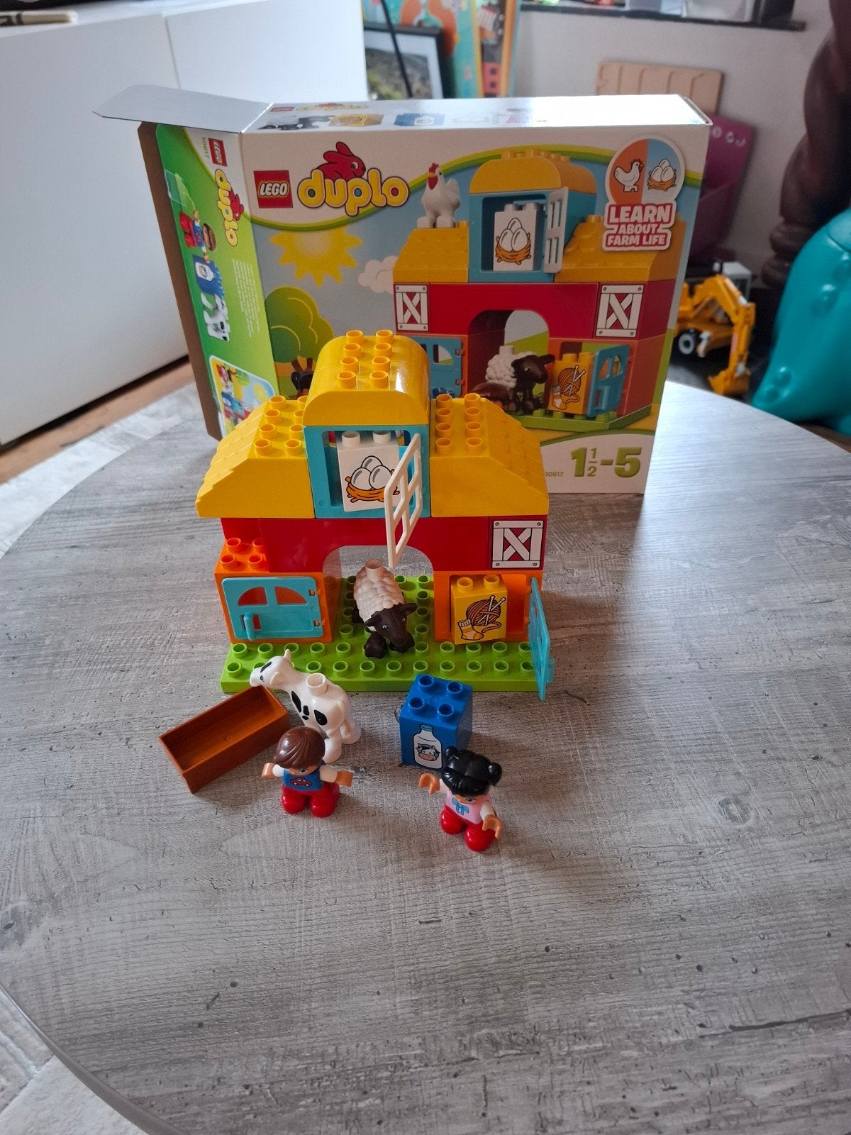 Lego Duplo Boerderij (kip niet aanwezig), Kinderen en Baby's, Ophalen of Verzenden, Zo goed als nieuw, Duplo, Inclusief minifiguren