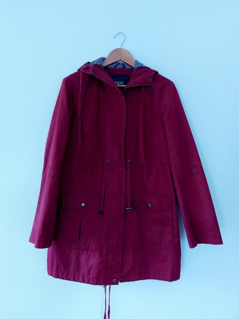 Voorjaars jas bonprix bordeaux rood 42, Ophalen of Verzenden, Zo goed als nieuw, Maat 42/44 (L), Rood