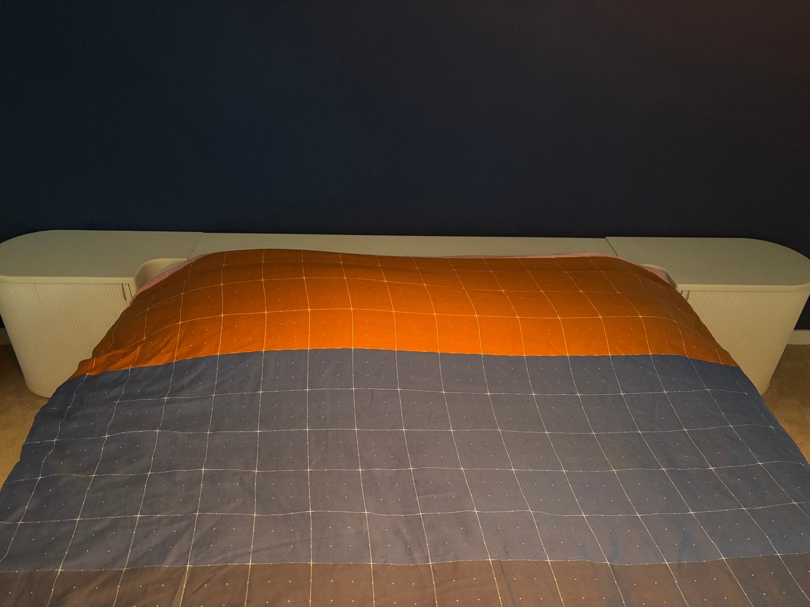 Auping nachtkastjes auronde, Ophalen, Zo goed als nieuw, Tweepersoons, 160 cm