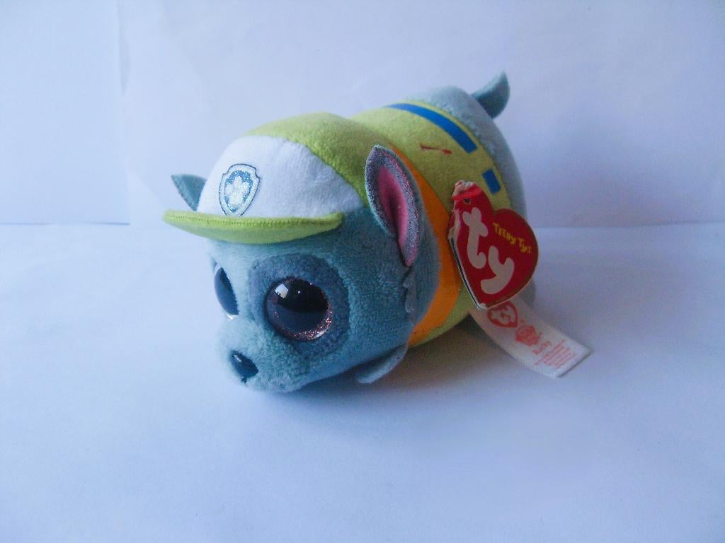 Paw Patrol TY Teeny / Rocky knuffeltje / knuffel - NIEUW !!!, Groen, Nieuw, Met label, Klein (minder dan 20 cm)