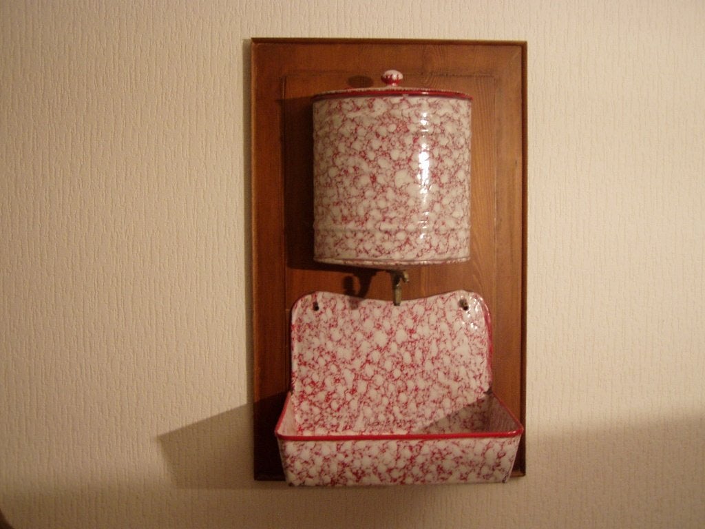 Keuken-Toilet Garnituur, Antiek en Kunst, Antiek | Emaille, Ophalen of Verzenden
