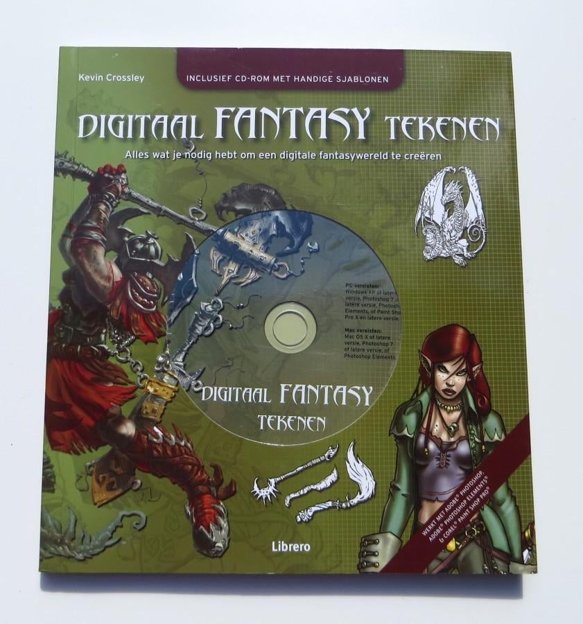 Tekenboek M3156 : Digitaal Fantasy tekenen CD-Rom 13+, Kevin Crossley-Holland, Ophalen of Verzenden, Zo goed als nieuw, Tekenen en Schilderen