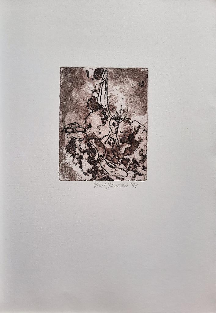 Zonder titel - Kunstenaar: Paul Janssen, Antiek en Kunst, Ophalen, Gesigneerd, 34 cm, 24 cm