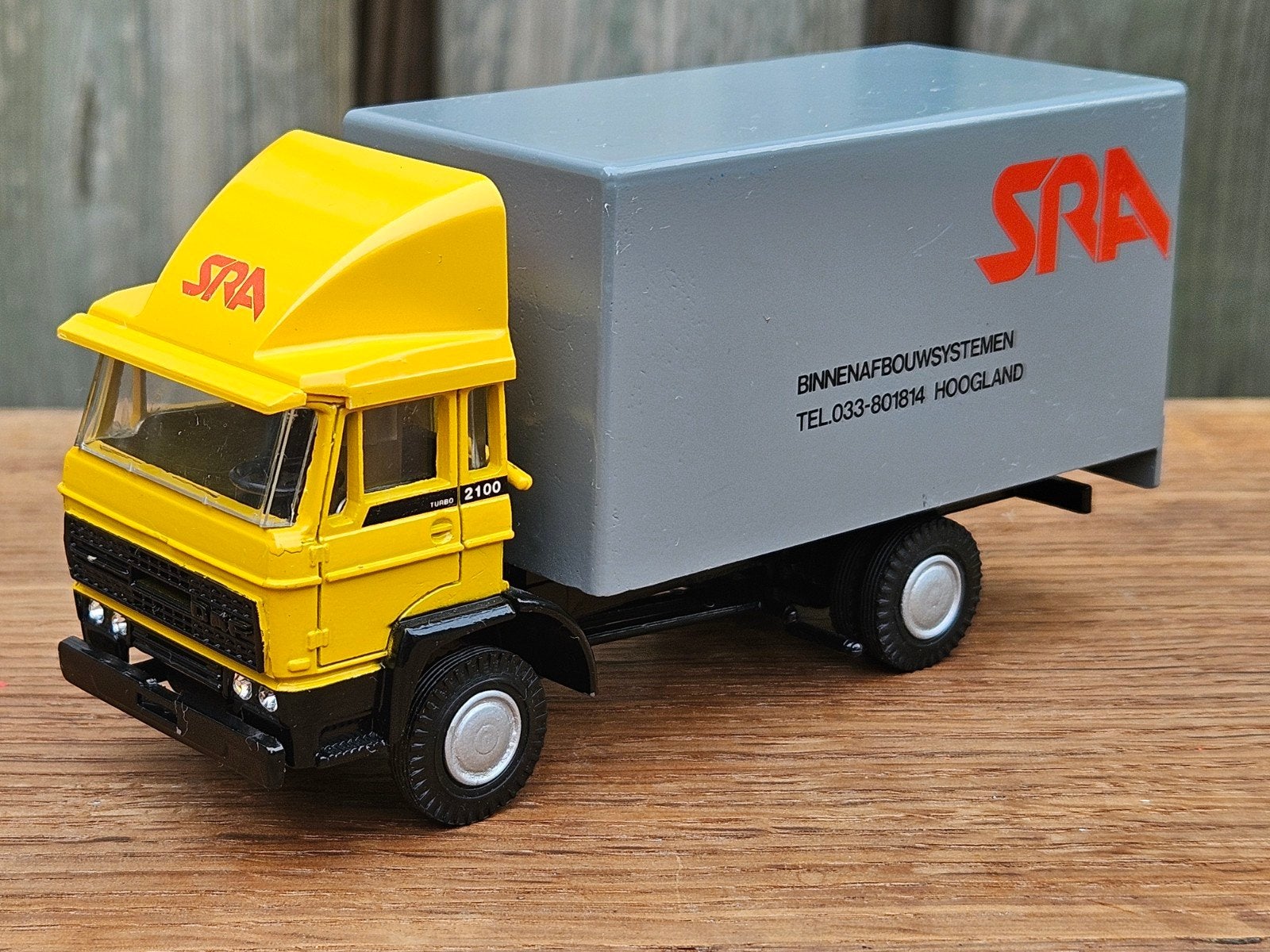 Lioncar Daf 2100 SRA Hoogland bakwagen met dakspoiler 1:50, Hobby en Vrije tijd, Modelauto's | 1:50, Ophalen of Verzenden, Zo goed als nieuw