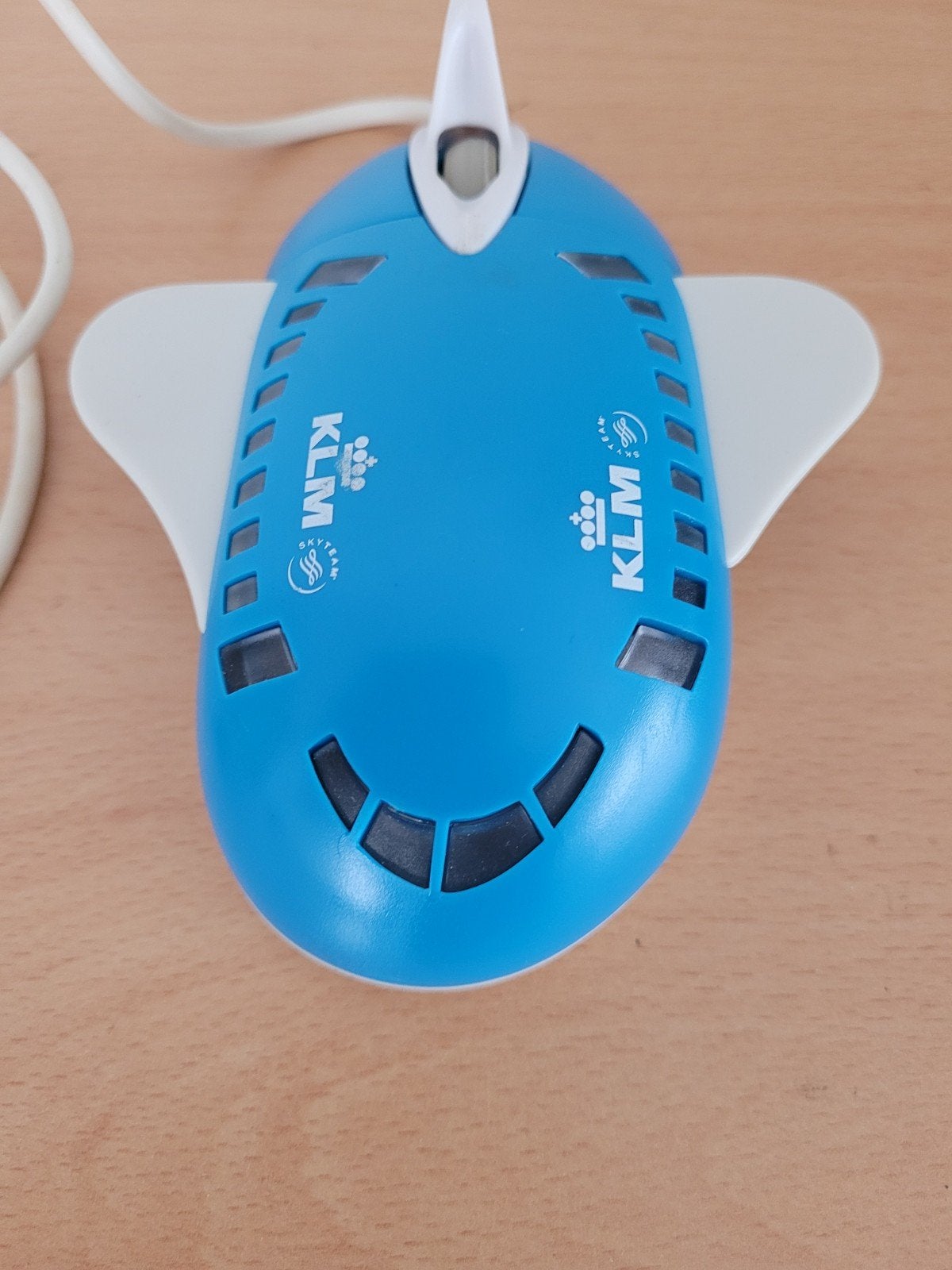 KLM Vliegtuig bedraad USB optische computer muis, Computers en Software, Muis, Gebruikt, KLM, Onbekend