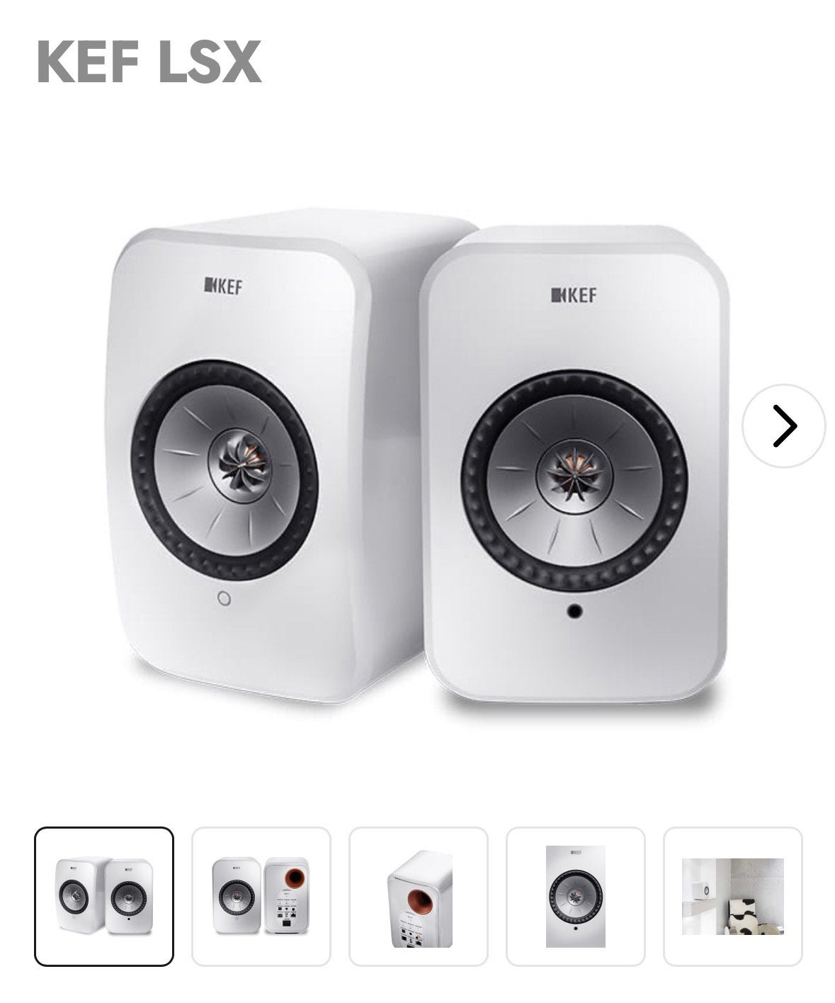 KEF LSX I speakers met S1 vloerstandaards, Zo goed als nieuw, 120 watt of meer, Front, Rear of Stereo speakers, Ophalen