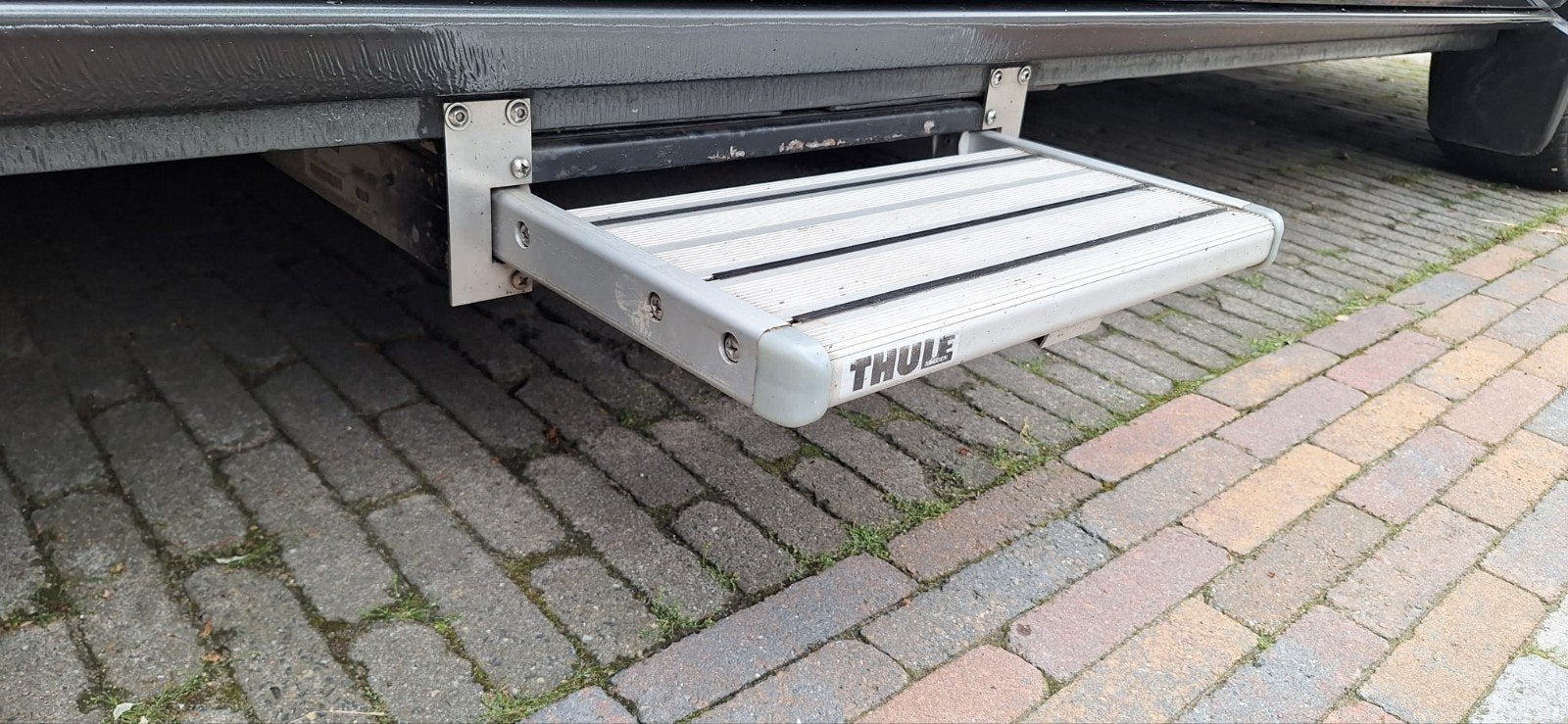 Thule Opstap camper Handmatig - STEP SLO.MANUAL 400 SHORT, Caravans en Kamperen, Ophalen, Gebruikt