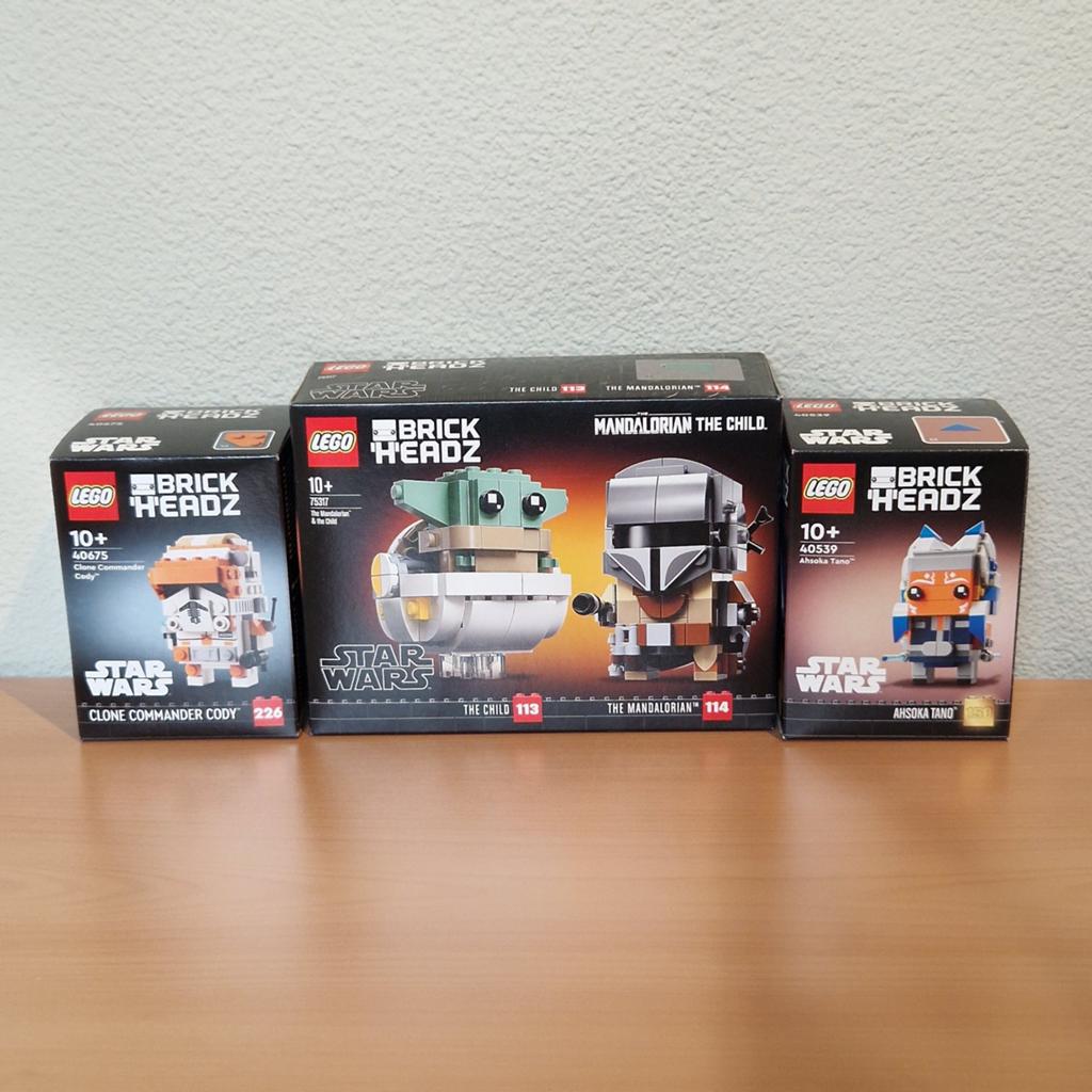 Lego brickheadz starwars 40675, 40539 en 75317 nieuw, Ophalen of Verzenden, Nieuw