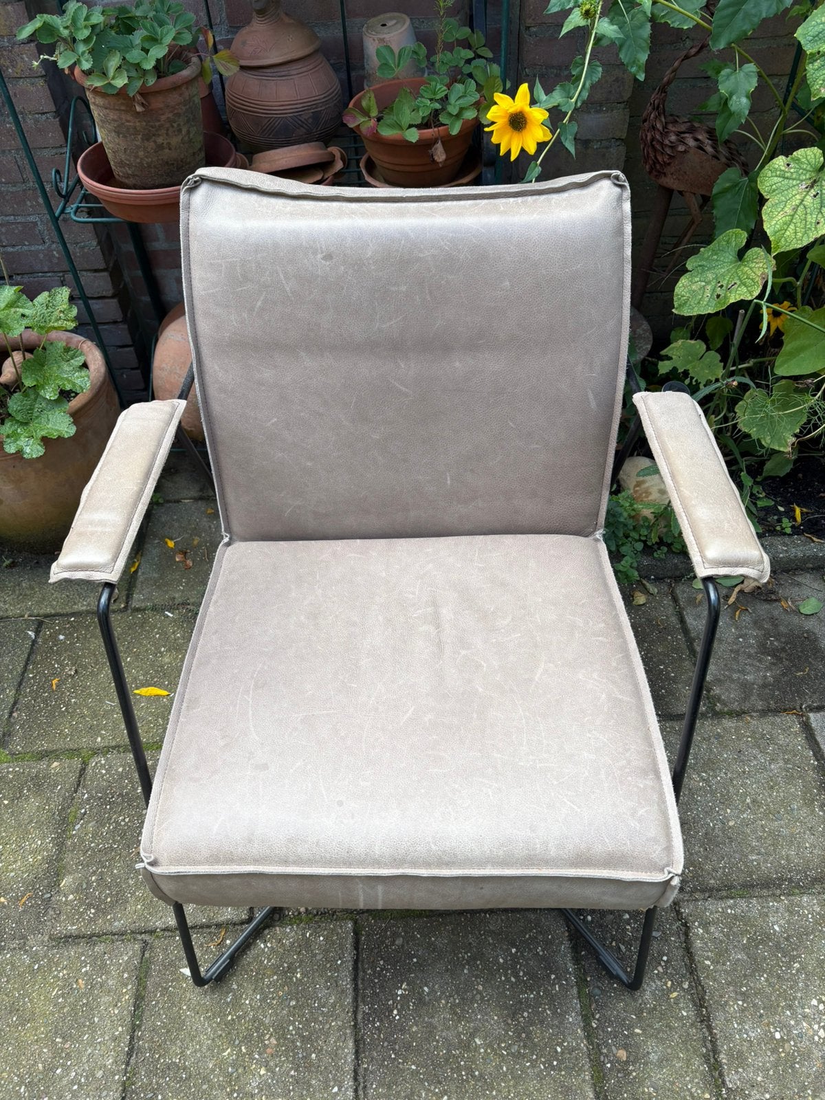 Gratis stoel, Ophalen, Gebruikt, Zwart, Leer