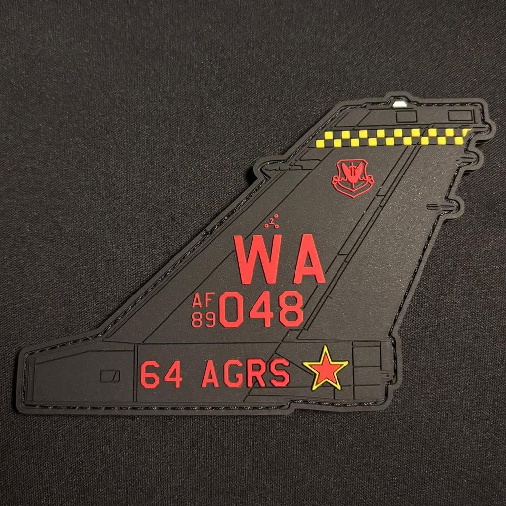 United States Air Force 64th Aggressor Squadron F-16 Patch, Verzamelen, Ophalen of Verzenden, Luchtmacht, Amerika, Embleem of Badge