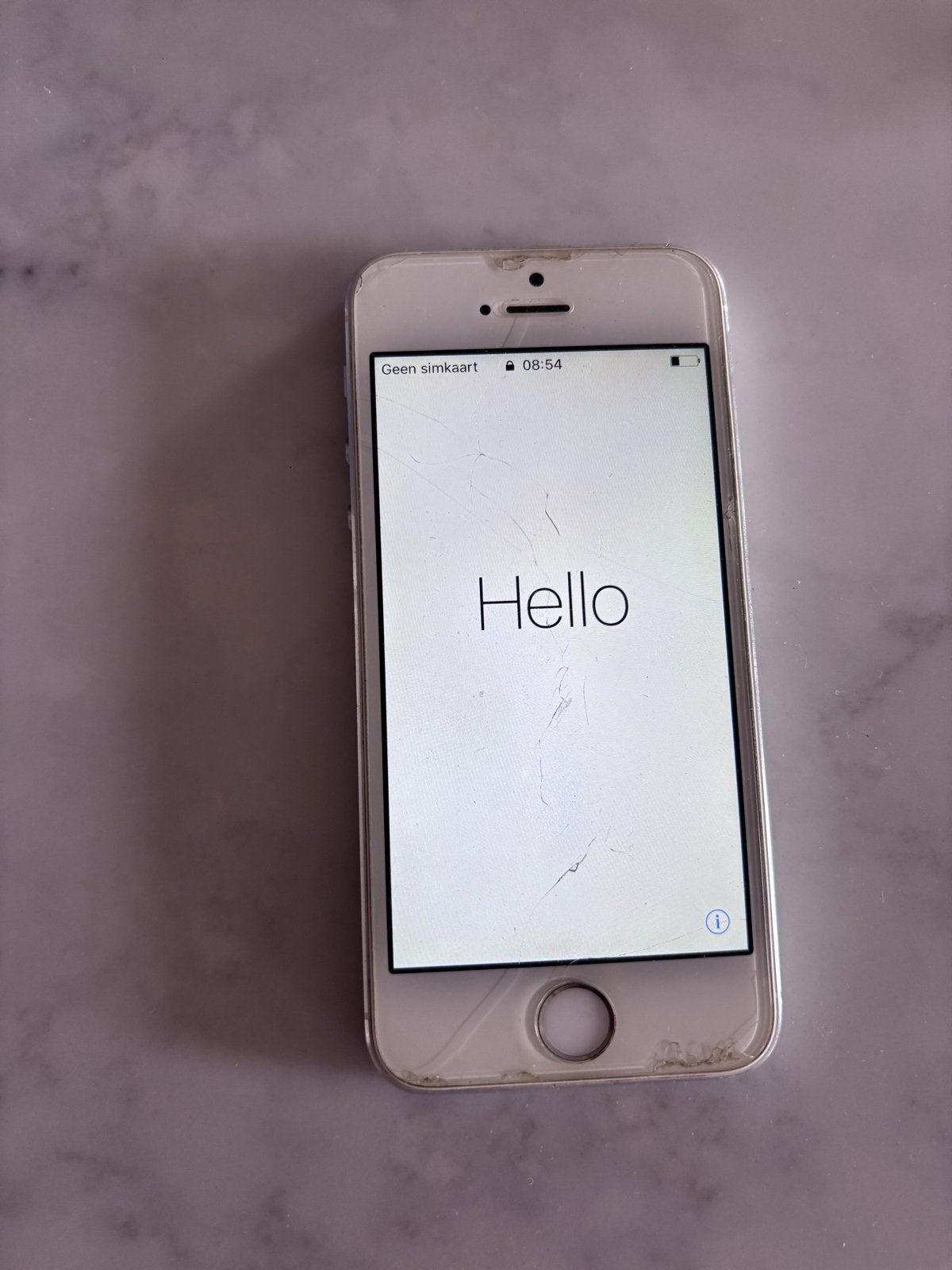 iPhone 5S 16GB Zilver - Gebruikt met lichte schade, Ophalen, Gebruikt, 16 GB, Zonder abonnement