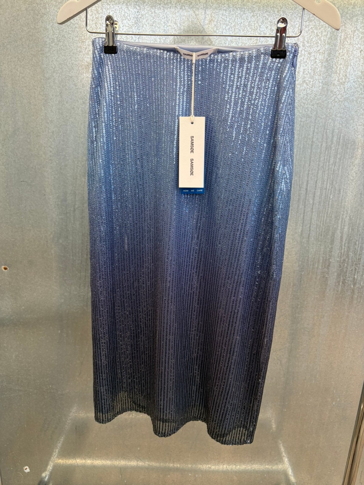 Samsoe samsoe rok skirt XS blauw sequin pailletten, Blauw, Ophalen of Verzenden, Zo goed als nieuw, Maat 34 (XS) of kleiner