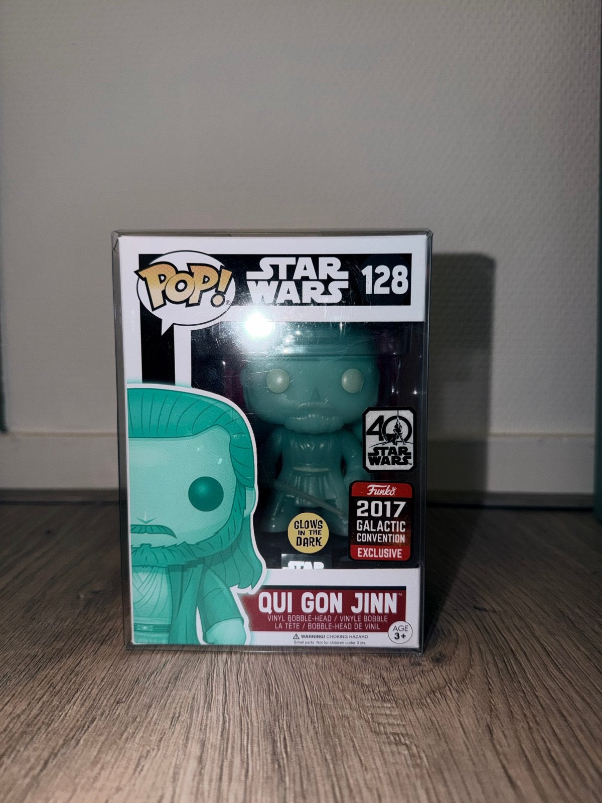 Funko Pop! Star Wars 128 Qui-Gon Jinn (Glows in the Dark), Ophalen of Verzenden, Nieuw