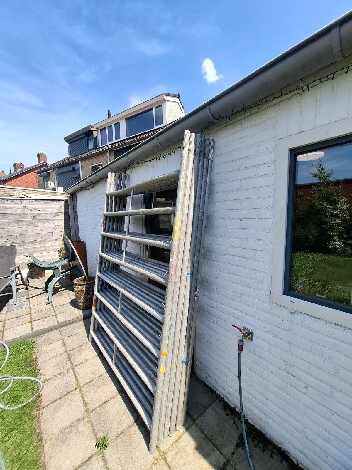 Layher gebruikte rolsteiger, Ophalen of Verzenden, Gebruikt, Rolsteiger of Kamersteiger, 5 meter of hoger