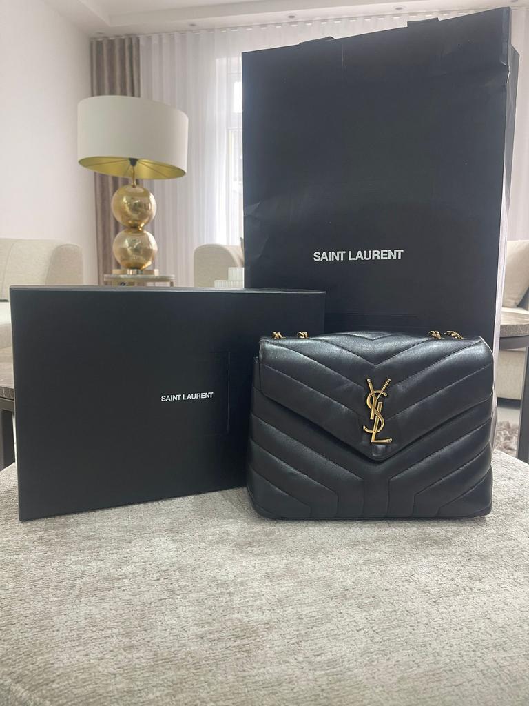 YSL LouLou tas, Ophalen, Zo goed als nieuw, Zwart, Handtas