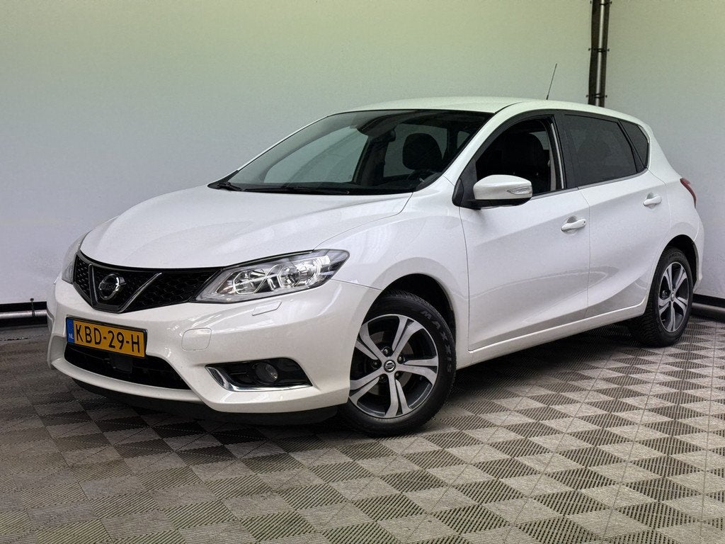 Nissan Pulsar 1.2 DIG-T Tekna LM16" Navi 360 Camera Leer, Voorwielaandrijving, Gebruikt, 4 cilinders, Wit