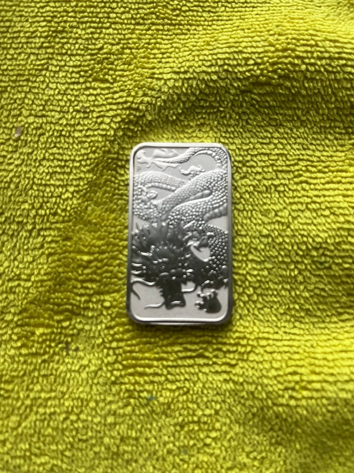 Australië 🇨🇰Dragon 🐉Rectangle 2022., Ophalen of Verzenden, Zilver